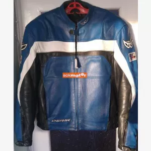 Berik motoros bőrdzseki
